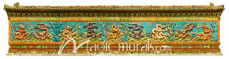 Forbidden City Nine Dragons 6747 Wallpaper Wall Mural