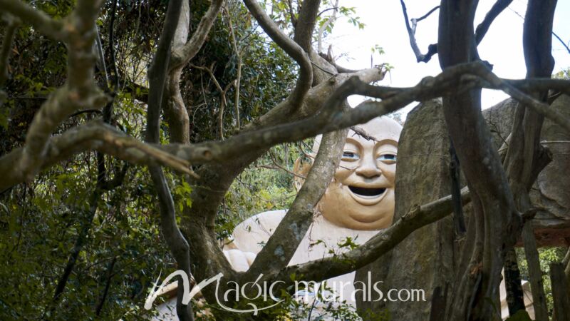 Laughing Buddha in Hainan China Wallpaper Wall Mural