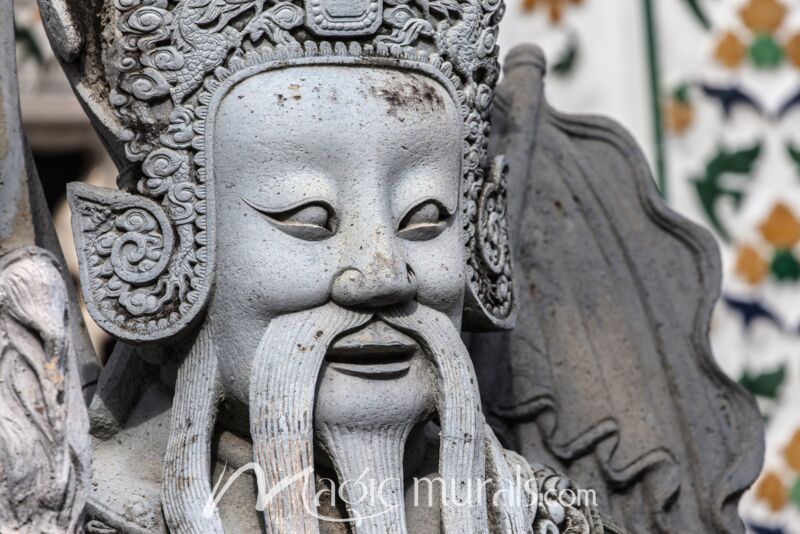 Chinese Soldier at Wat Arun Thailand Wallpaper Wall Mural