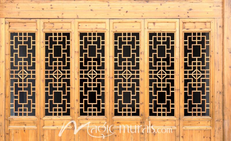 Traditional Chinese Doors 1908 Wallpaper Wall Mural