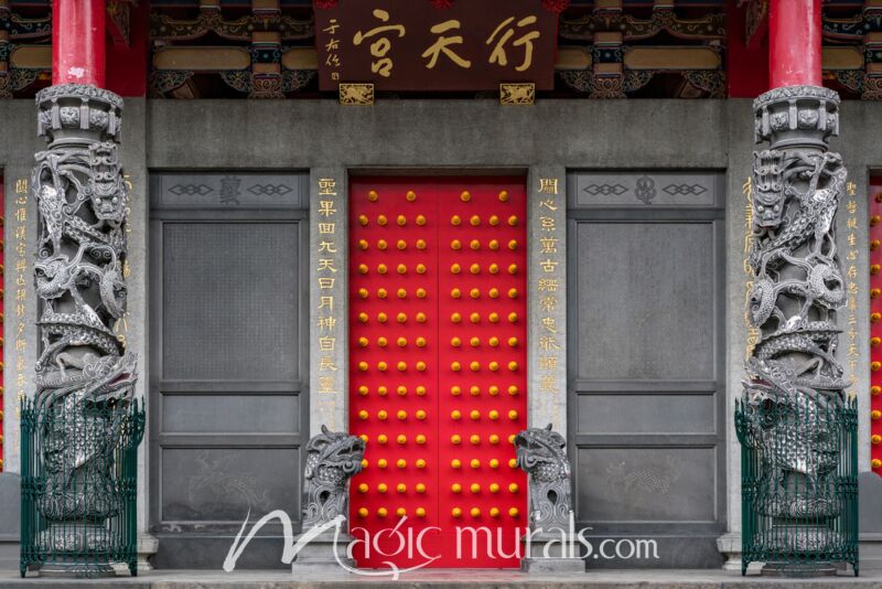 Chinese Temple Door 1202 Wallpaper Wall Mural