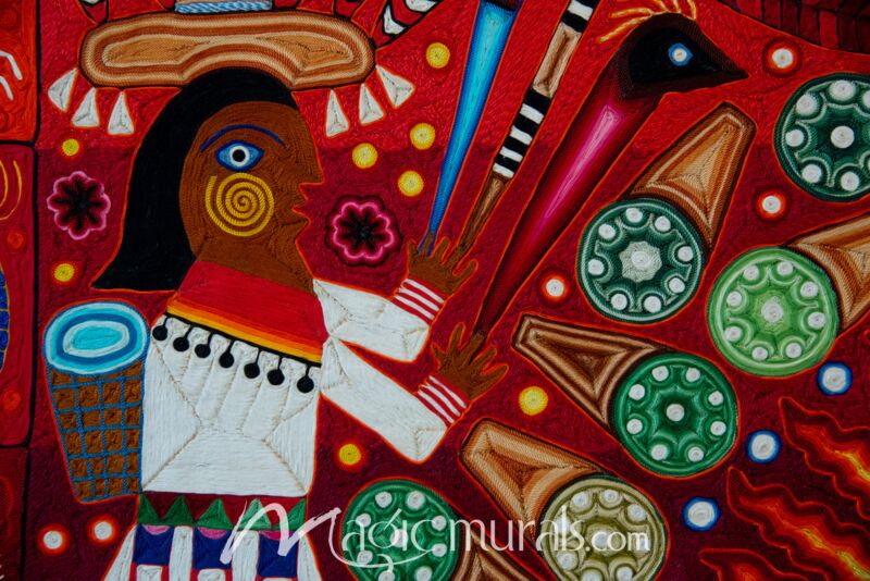 Mexican Embroidery 8180 Wallpaper Wall Mural