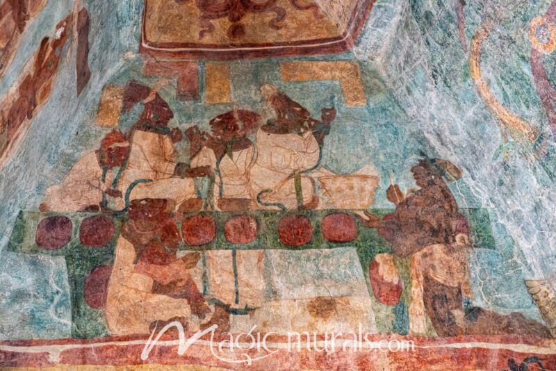 Bonampak Temple Murals 5455 Wallpaper Wall Mural