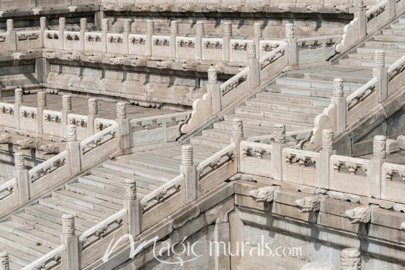 Forbidden City Staircase Wallpaper Wall Mural