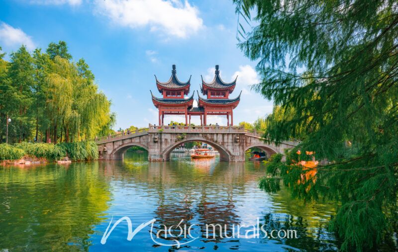 Guhua Garden Shanghai China Wallpaper Wall Mural