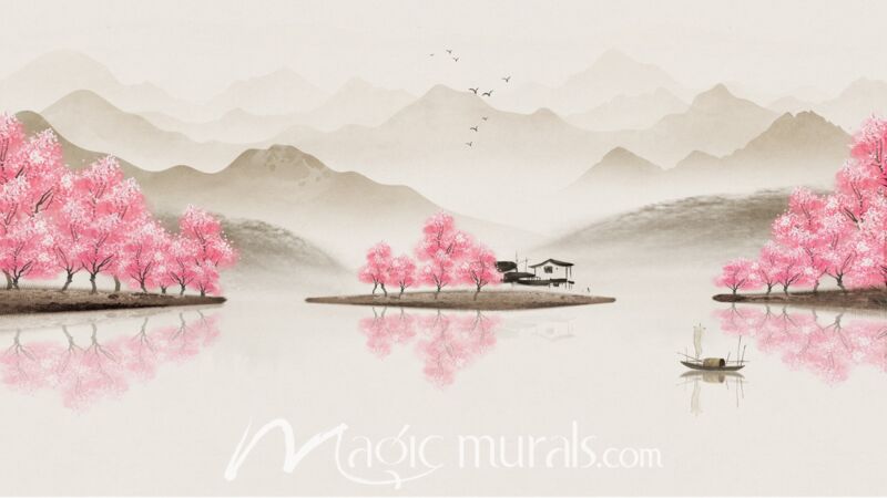 Modern Abstract Chinese Ink Wash Landscape 6016 Wallpaper Wall Mural