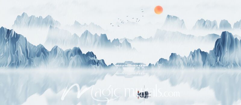 Chinese Landscape Ink Wash Painting 0353 Wallpaper Wall Mural