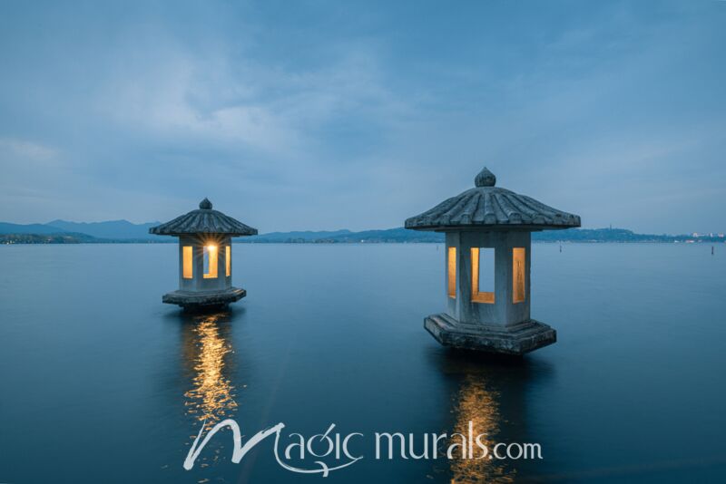 West Lake Stone Lanterns of Hangzhou 5543 Wallpaper Wall Mural