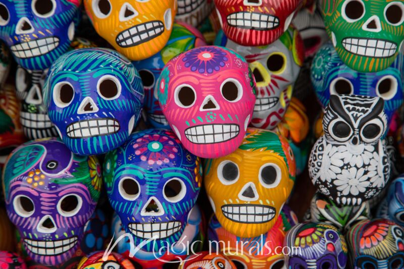 Sugar Skull Masks 0670 Wallpaper Wall Mural