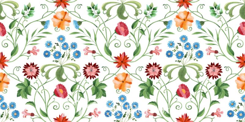 Colorful Flower Chintz Wallpaper 8807 Wallpaper Wall Mural