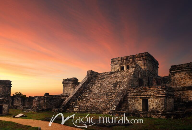 Castillo Fortress Tulum 9259 Wallpaper Wall Mural