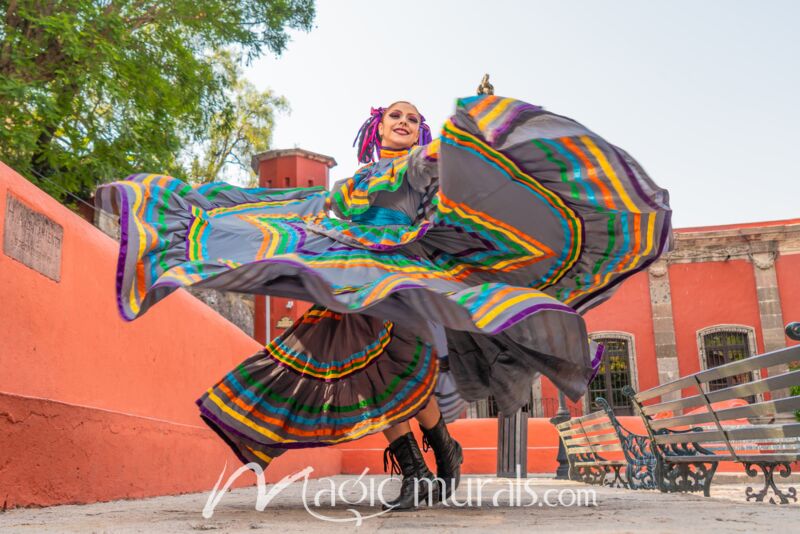 Mexican Folklore Dancer 1061 Wallpaper Wall Mural