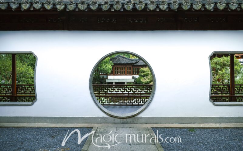 Chinese Garden Doorway 0238 Wallpaper Wall Mural