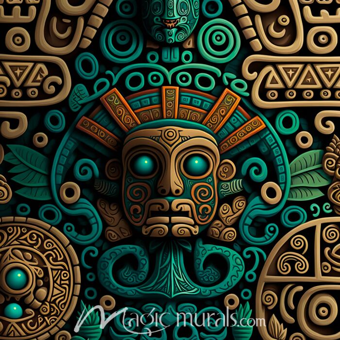 Mayan Style Graphic 9416 Wallpaper Wall Mural