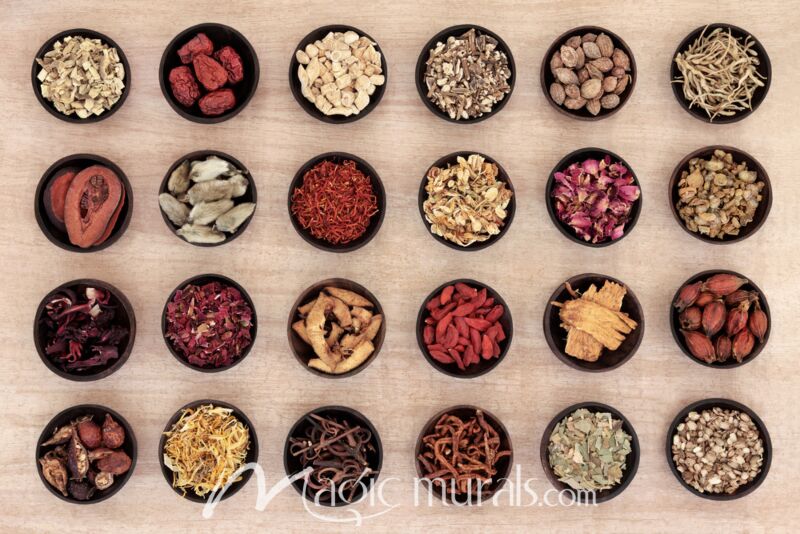 Chinese Herbal Medicine 4353 Wallpaper Wall Mural