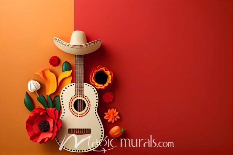 Guitar Fiesta 0650 Wallpaper Wall Mural