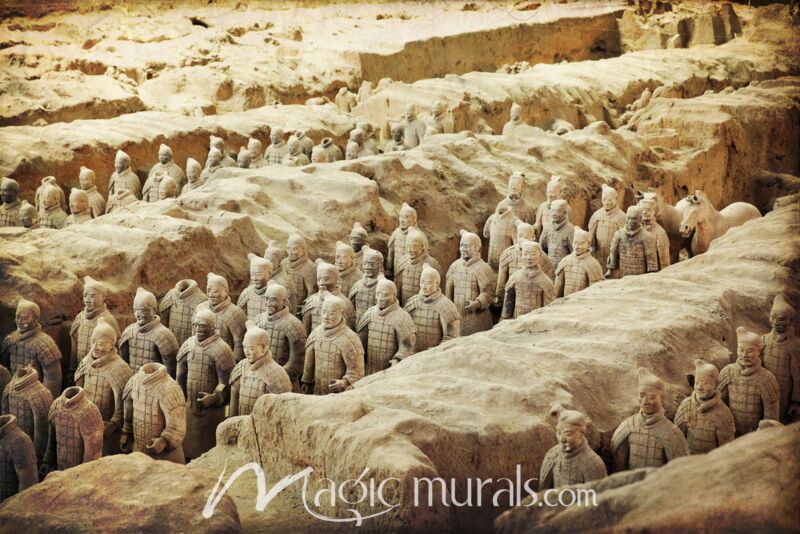 Chinese Terracotta Warriors 4267 Wallpaper Wall Mural