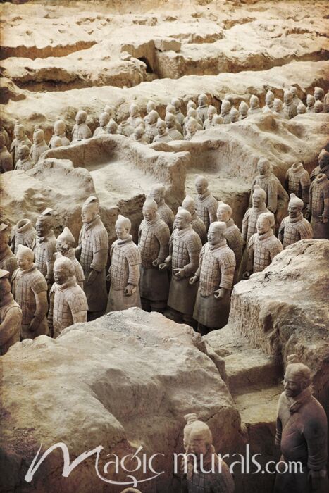 Chinese Terracotta Warriors 4042 Wallpaper Wall Mural