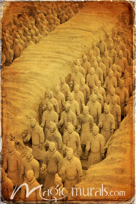 Chinese Terracotta Warriors 4070 Wallpaper Wall Mural