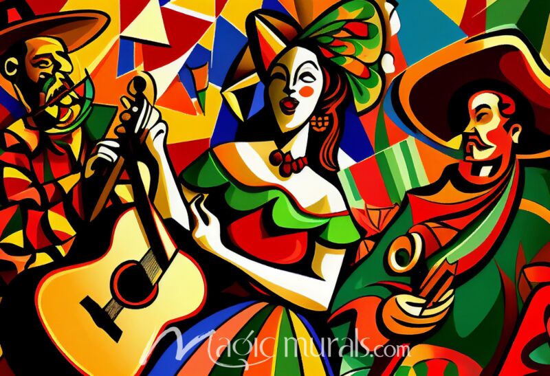 Mexican Flamenco Dancers 1653 Wallpaper Wall Mural