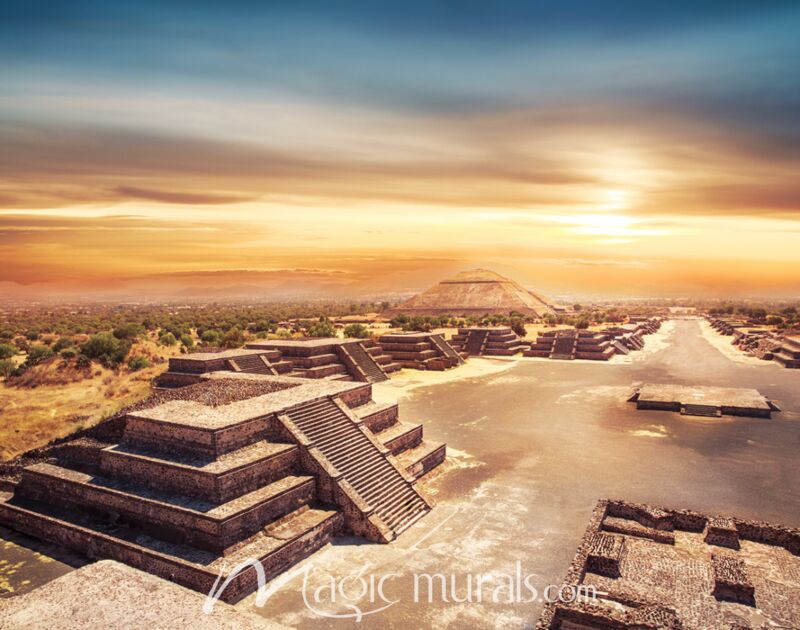 Teotihuacan Pyramids 3517 Wallpaper Wall Mural