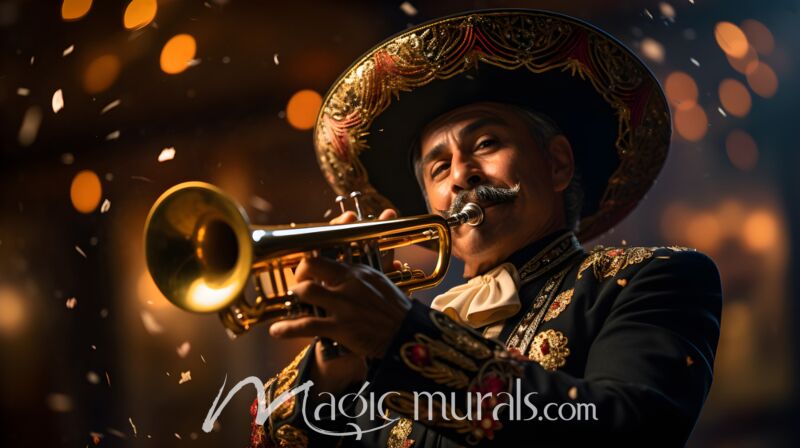 Mariachi Musician 2043 Wallpaper Wall Mural