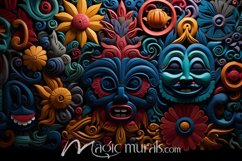 Embroidered Fantasy 3438 Wallpaper Wall Mural