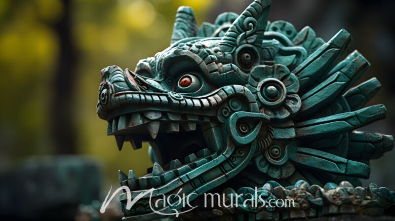 Temple of Quetzalcoatl Dragon 6769 Wallpaper Wall Mural