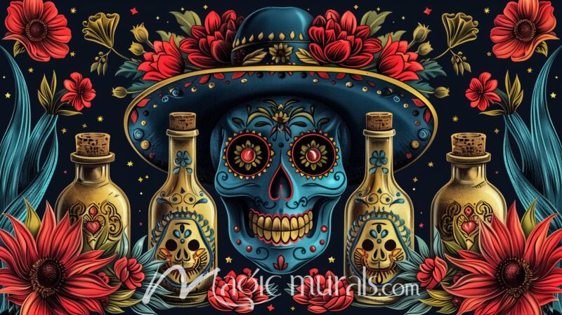 Sugar Skulls 6188 Wallpaper Wall Mural