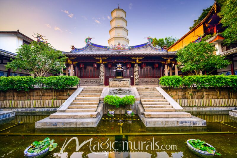 White Pagoda Temple Fuzhou China Wallpaper Wall Mural