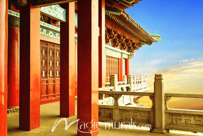 Chinese Temple 8778 Wallpaper Wall Mural