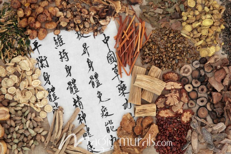 Chinese Herbal Medicine 6497 Wallpaper Wall Mural