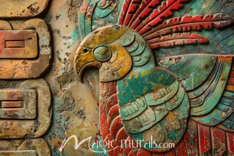 Aztec-Inspired Carving 5532 Wallpaper Wall Mural