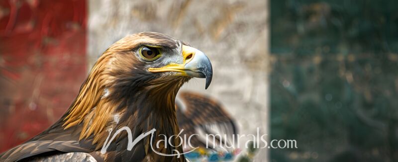 Mexican Flag and Eagle 9445 Wallpaper Wall Mural