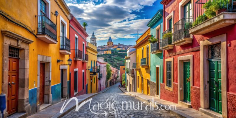 Colorful Guanajuato Street 1282 Wallpaper Wall Mural