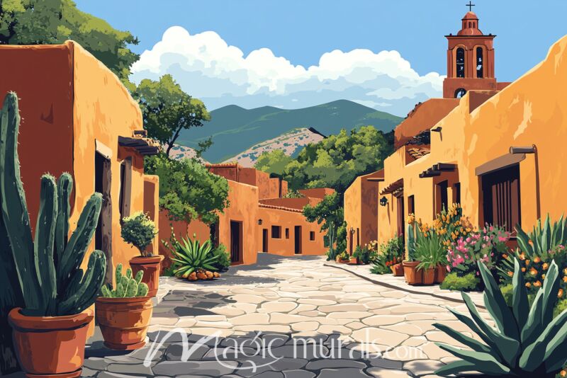 Mexican Village 6545 Wallpaper Wall Mural