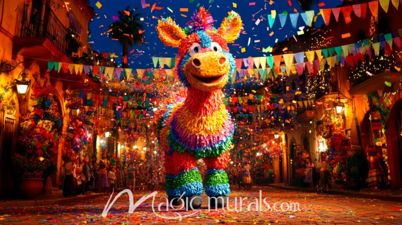 Donkey Pinata 4395 Wallpaper Wall Mural