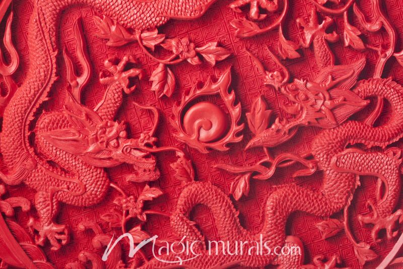 Chinese Dragon Carving 3426 Wallpaper Wall Mural