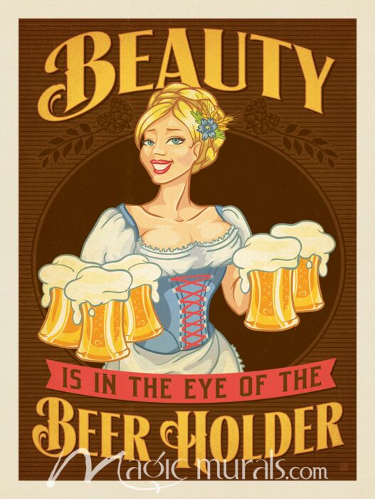 ADG Beauty Beer Holder Wallpaper Wall Mural