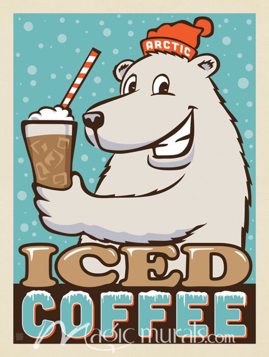 ADG Arctic Iced Coffee Wallpaper Wall Mural