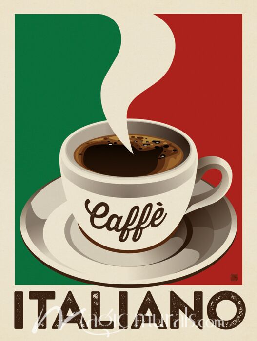 ADG Caffe Italiano Wallpaper Wall Mural