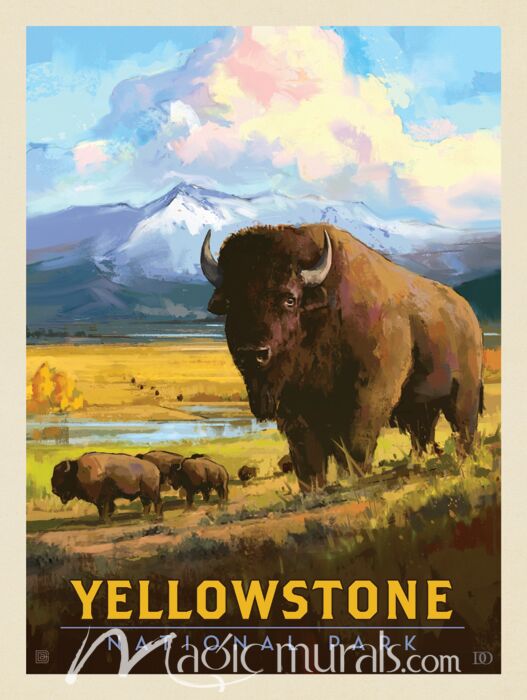 ADG Yellowstone National Park Wallpaper Wall Mural