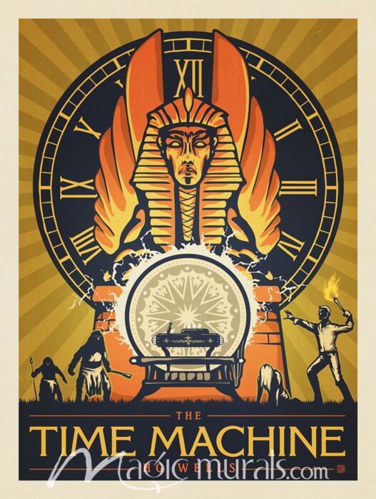 ADG The Time Machine Book Cover Wallpaper Wall Mural