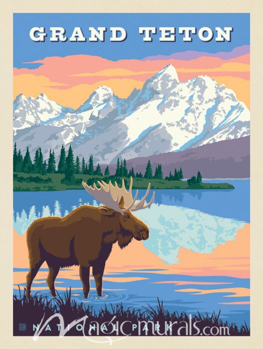 ADG Grand Teton National Park Wallpaper Wall Mural