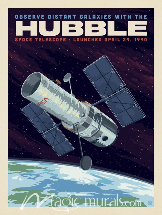 ADG Hubble Telescope Wallpaper Wall Mural