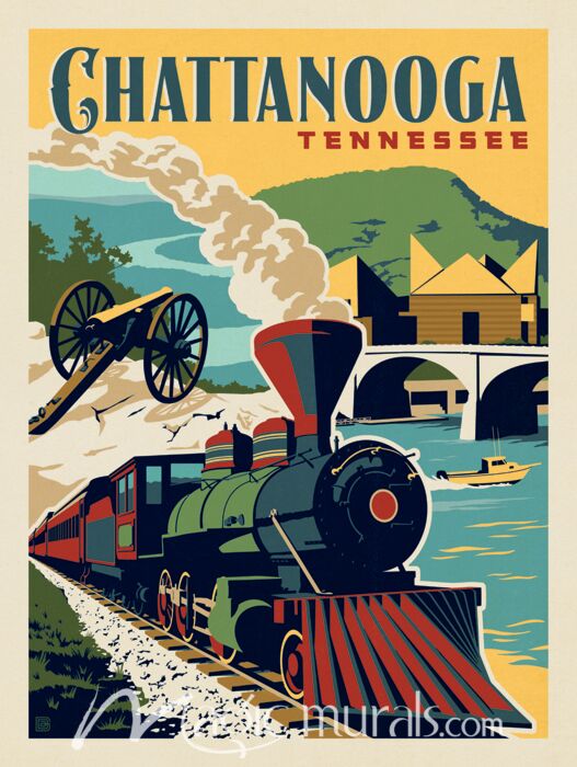 ADG Chattanooga Tennessee Train Wallpaper Wall Mural