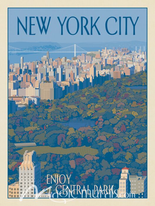 ADG Central Park NYC Wallpaper Wall Mural