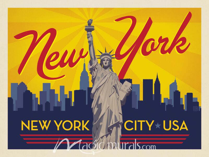 ADG New York City Skyline Wallpaper Wall Mural