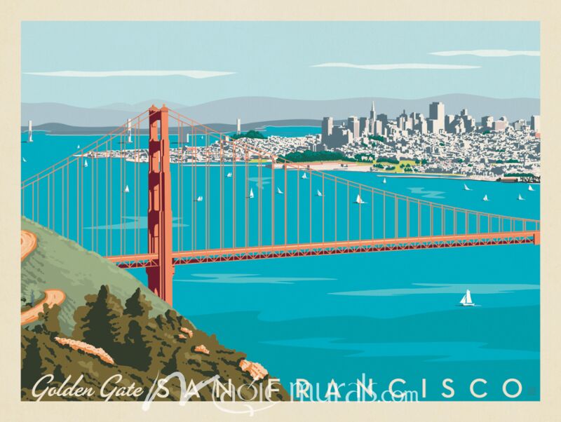 ADG Golden Gate San Francisco Wallpaper Wall Mural