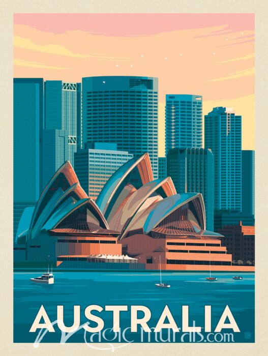 ADG Sydney Opera House Wallpaper Wall Mural